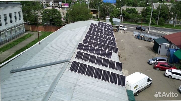 Сетевая солнечная станция для предприятий