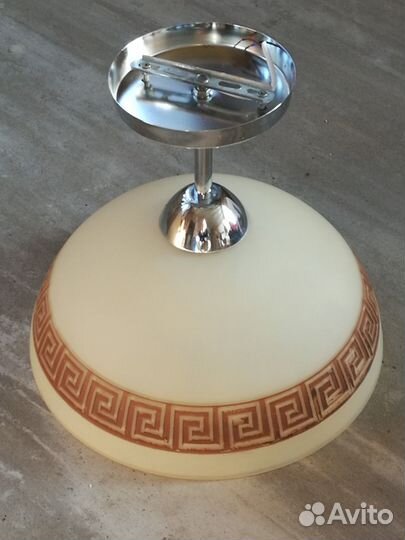 Люстра стекло 32х35 см греческий рисунок