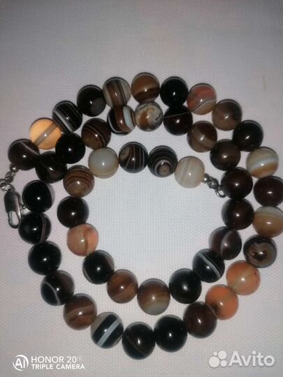 Бусы из агата