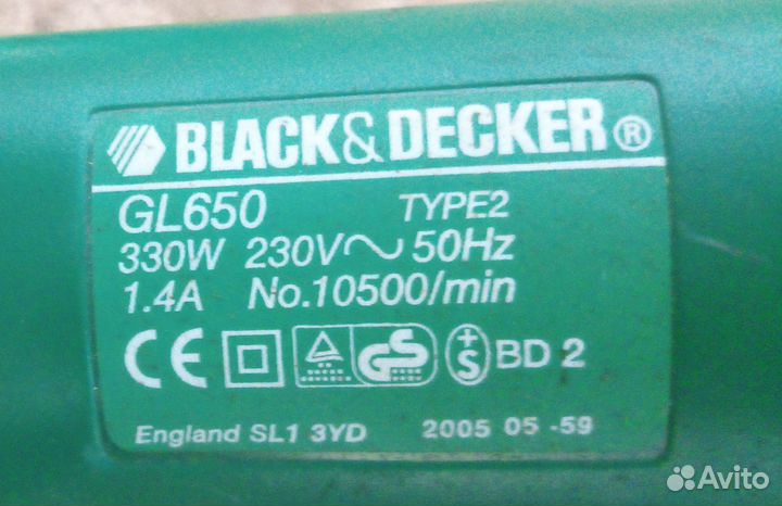 Электрическая коса Black&Decker на запчасти