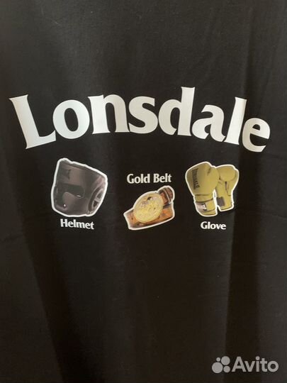 Футболка черная Lonsdale оригинал