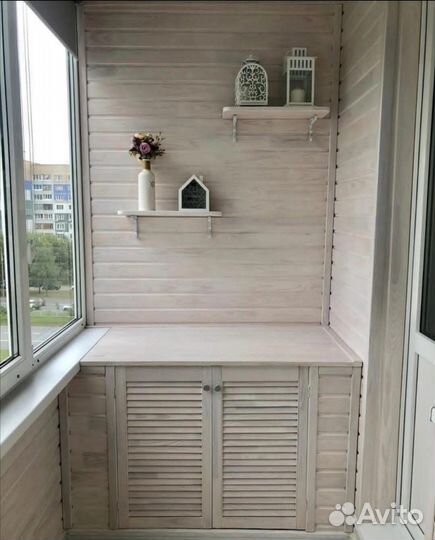 Отделка балкона / окна/рамы