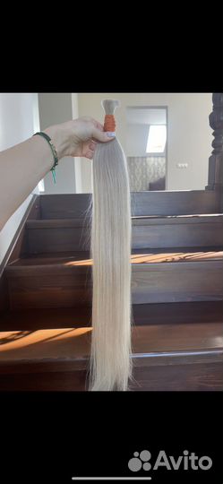 Волосы для наращивания 70 см блонд