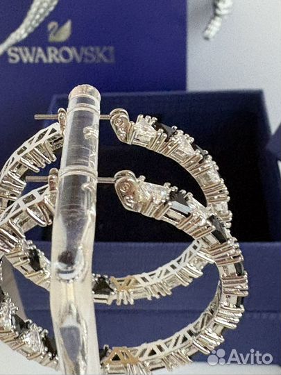 Swarovski серьги кольца Ortyx