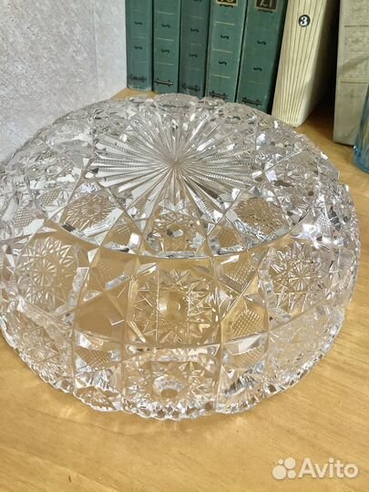 Хрустальная ваза для фруктов СССР