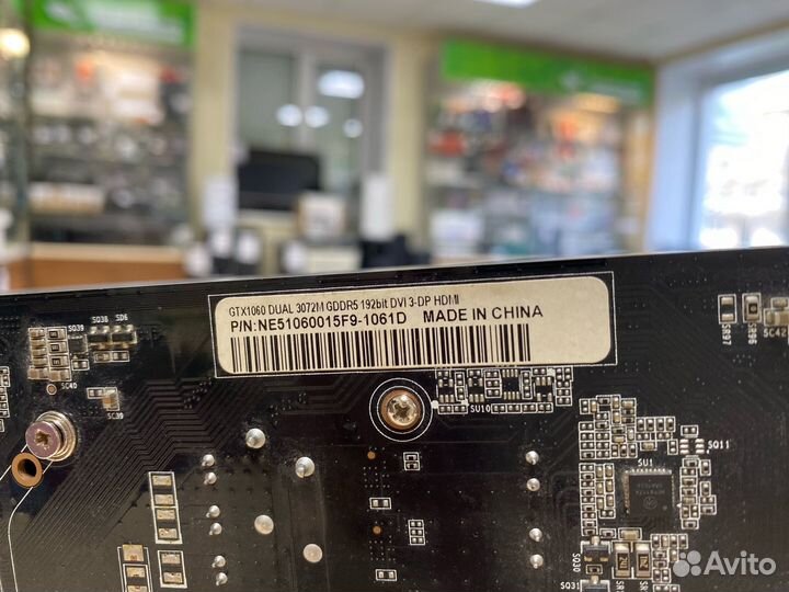 Видеокарта Palit nvidia GeForce GTX 1060 3Gb dual