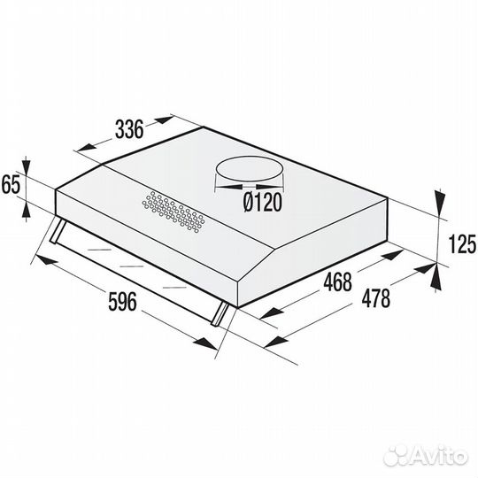 Вытяжка пристенная Gorenje 60 см