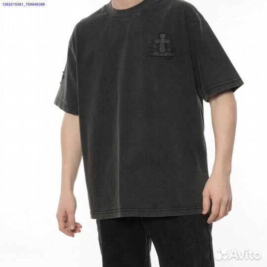 Футболка Chrome Hearts на руках (Арт.61505)