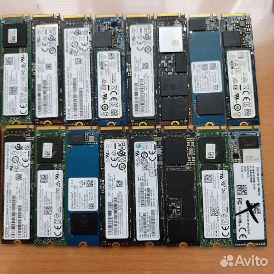 M2 nvme Ssd 256gb /512gb неисправные 26шт