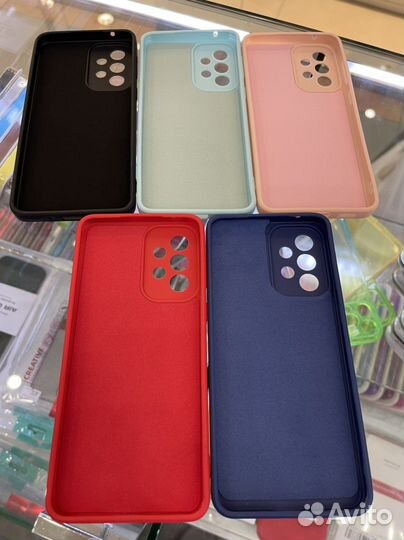 Чехол на Samsung A33 силикон цветной