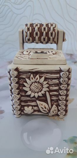 Декоративная керамическая сахарница-колодец