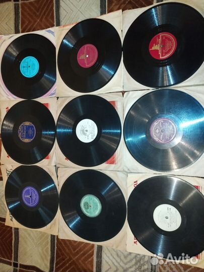 Очень старые виниловые пластинки 40-50 годов