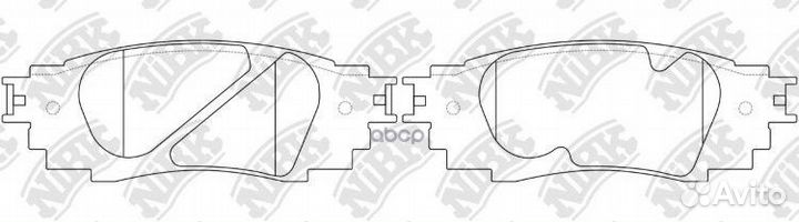 Колодки тормозные toyota camry 17- задн. PN1854