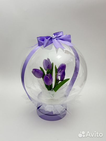 Тюльпаны в прозопчном шаре