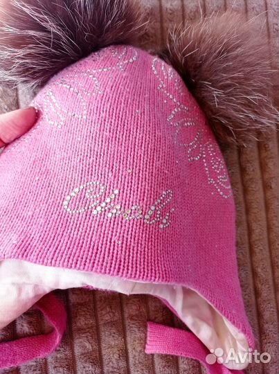 Шапка зимняя для девочки chobi