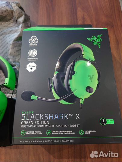 Наушники Razer Blackshark V2 X Green