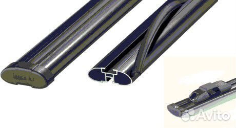 Поперечина аэро с креплением скоба на рейлинги L13