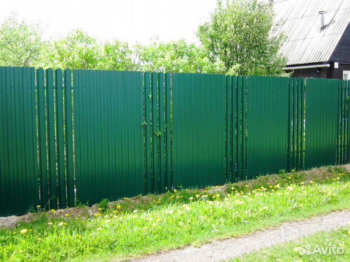 Забор из профнастила, 3Д забор, сетка сварная