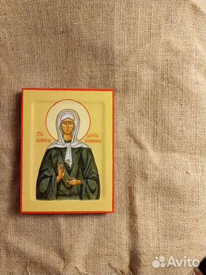 Икона св.Матроны. рукописная