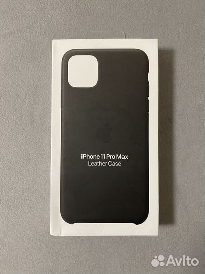 Оригинальный кожаный чехол iPhone 11 pro max