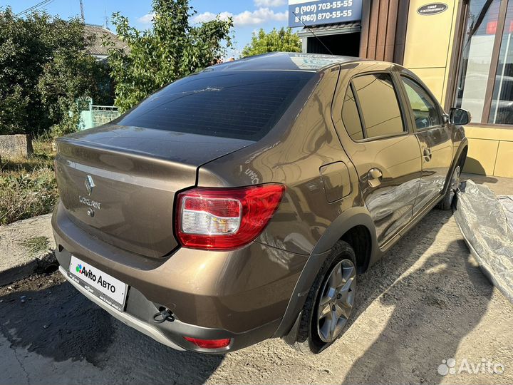 Renault Logan Stepway 1.6 CVT, 2021, битый, 117 000 км