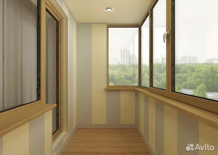 Балконное остекление окнами пвх