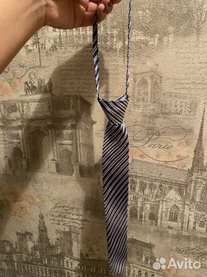 Галстук на мальчика с застежкой / регулятором