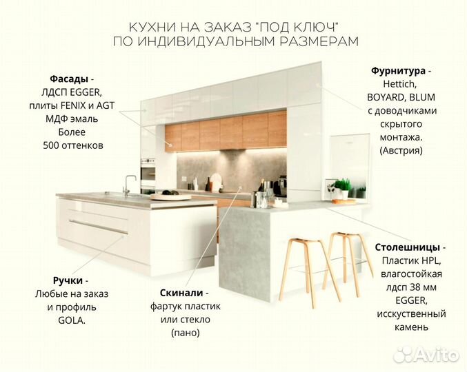 Угловая кухня с мдф фасадами