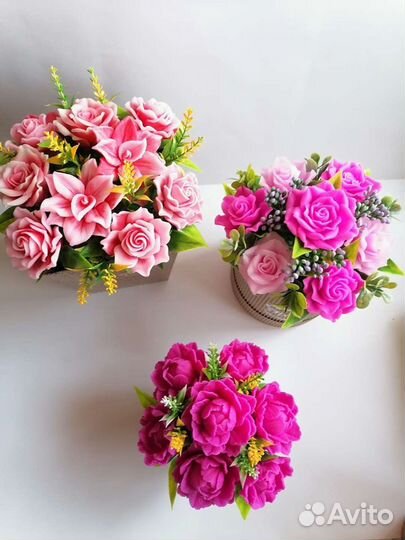 Букеты из мыла ручной работы