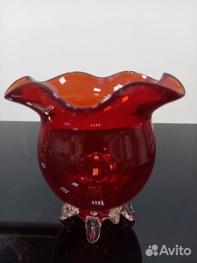 Вазы цветное стекло СССР