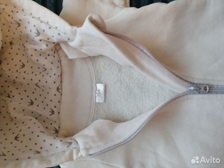 Комбинезон для новорожденных флисовый утепленный