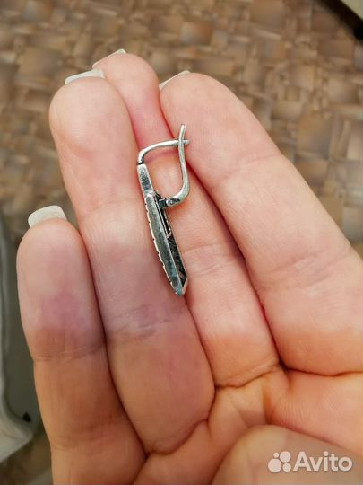 Серьги серебро