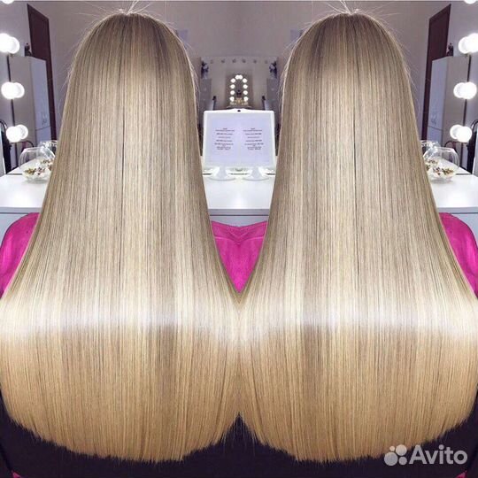 Кератиновое выпрямление волос