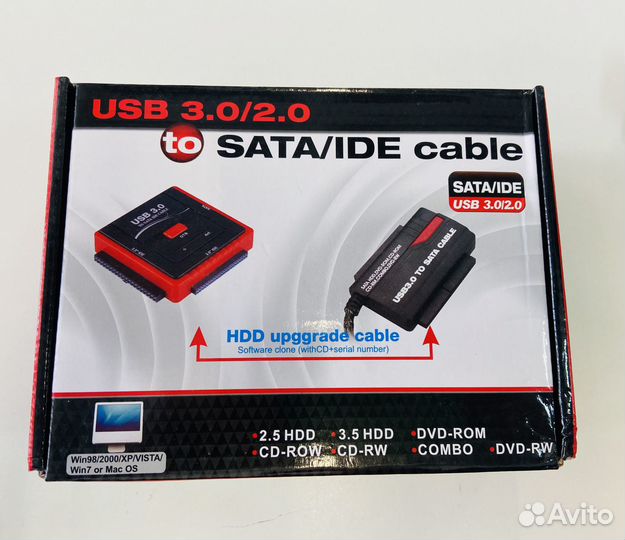 Адаптер USB3.0 для дисков 2.5/3.5 sata/IDE 891U3
