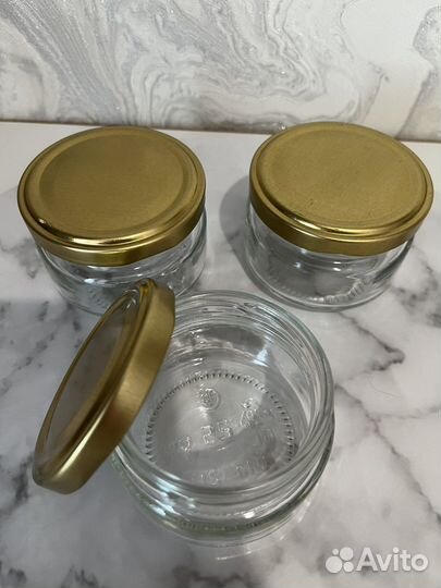 Банки стеклянные 100 мл для свечей, специй