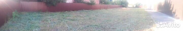 Покос травы триммером