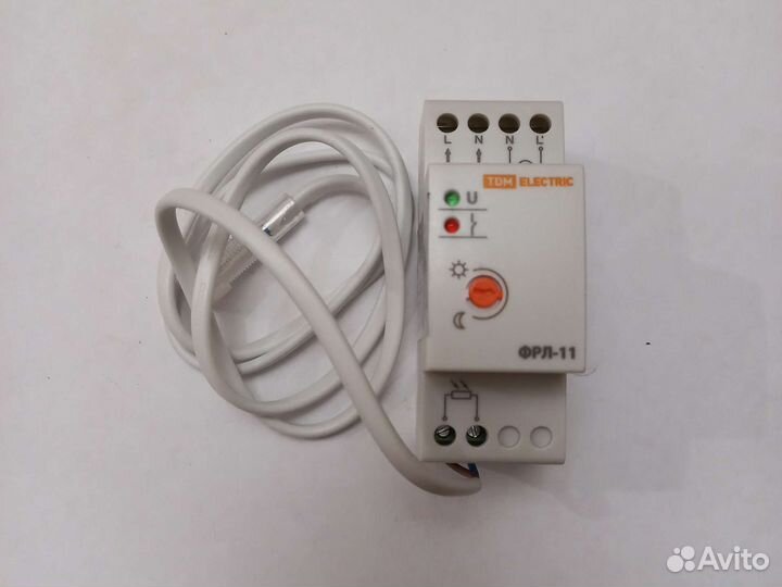 Фотореле фрл-11 2-100 лк 20А DIN-рейка