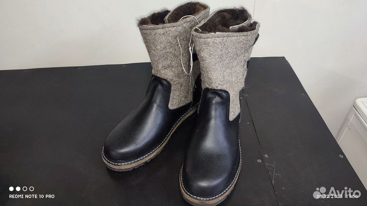 Сапоги мужские, комбинированные