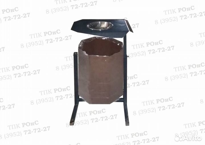 Урна уличная металлическая 30(40) литров