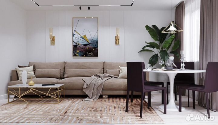 Индивидуальный дизайн интерьера от студии Gnezdo