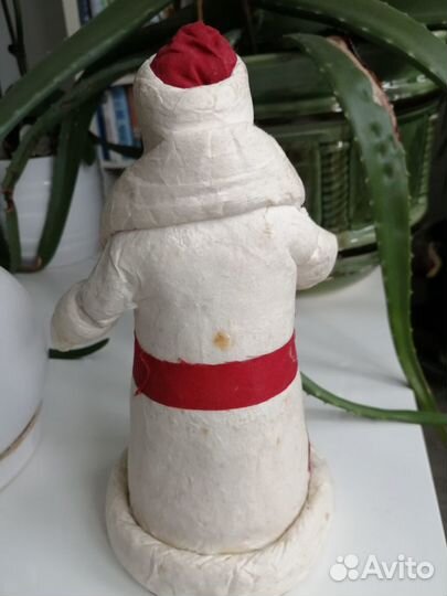 Старинный Дед Мороз из СССР, 23 см. папе-Маше