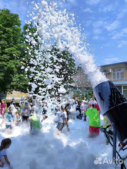 Пенная вечеринка, пенное шоу, аниматоры