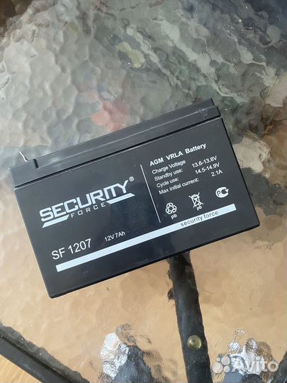 Аккумулятор agm security force 12V 7Ah