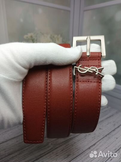 Ремень Ysl женский натуральная кожа премиум люкс