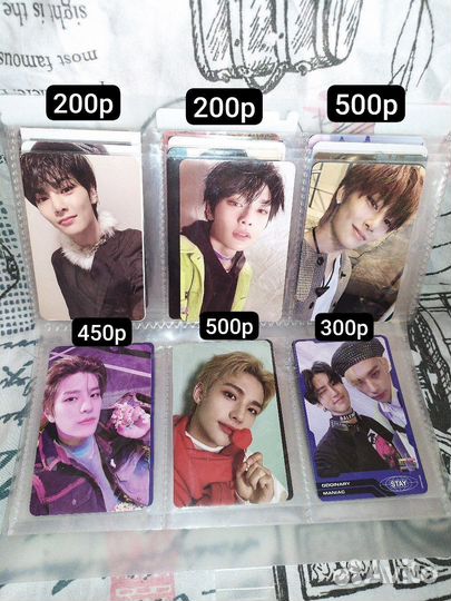 Официальные карты stray kids, blackpink