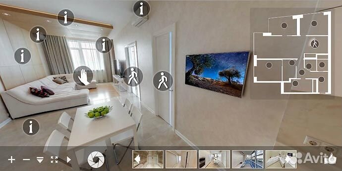 3D туры, панорамы 360, Яндекс карты, Интерьеры
