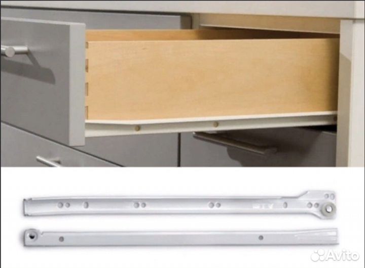 Роликовые направляющие для ящиков