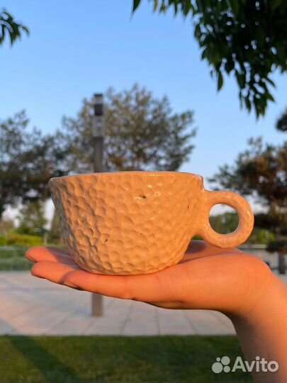 Керамическая кружка ручной работы