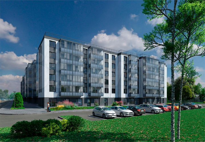 2-к. квартира, 51,4 м², 3/12 эт.