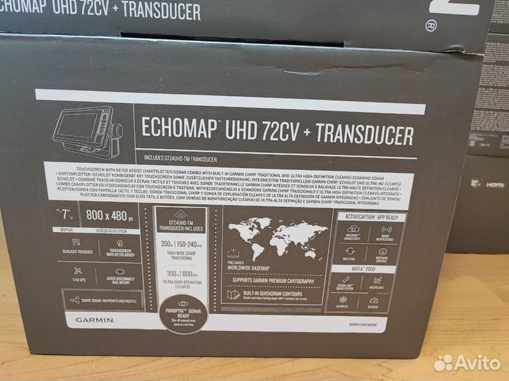 Garmin echomap UHD 72CV GT24UHD-TM